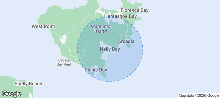 Nelly Bay Airbnb map